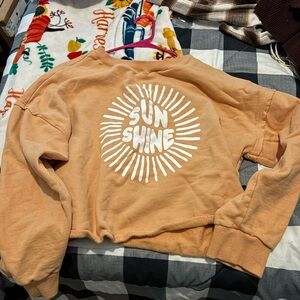 Pink Lily crop sweatshirt